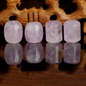 Natural Lavender Amethyst Barrel Spacer Beads DIY Jewelry Accessories