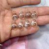5-pieces Natural Clear Quartz Gourd Beads for DIY Jewelry Making