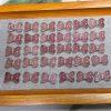 5-pieces Natural Red Strawberry Quartz Bow Beads for DIY Jewelry Making