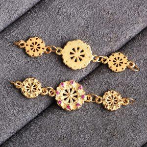 hollow wheel pattern gild s925 sterling silver Extender chain