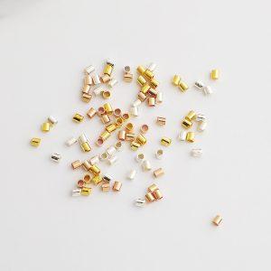 S925 Sterling Silver Positioning Tube Beads, Universal Beads for DIY Jewelry Making