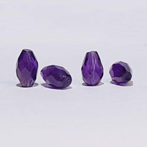 Natural Amethyst Faceted Oval TearDrop Beads DIY Jewelry Accessories