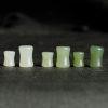 5 pcs bamboo knot shape genuine natural nephrite bead