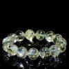 8mm - 10mm round shape 5A inner icy crack genuine natural citrine beaded bracelet