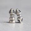 S925 Sterling Silver Vajra & Bell Charms, Handmade DIY Jewelry Accessories