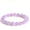 8mm - 9mm facet polyhedron shape genuine natural lavender purple amethyst beaded bracelet