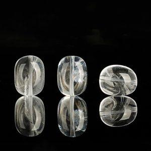 Natural Clear Quartz Irregular Pebble Spacer Beads for DIY Jewelry Accessories