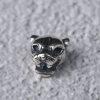 S925 Silver Leopard Head Spacer Bead