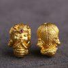 Gold‑Plated S925 Sterling Silver Little Dragon Girl Beads