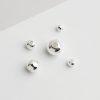S999 Fine Silver Plain Smooth Round Beads, Universal Beads