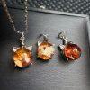 Natural Multi‑Color Phantom Quartz Round Cat Head Pendant with Silver Clasp