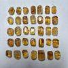 5-pieces Natural Yellow Phantom Quartz Faceted Prism Freeform Beads for DIY Jewelry Making