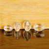 Natural Clear Quartz Faceted Barrel & Star Fruit‑Shaped Beads