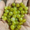 6-10mm Natural Yellow Green Xiu Jade (Serpentine Jade) Round Beads, DIY Bracelet Beads