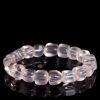 Natural Rose Quartz Freeform Pebble Bracelet