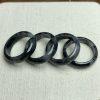 2-pieces Natural Variegated Grey & Black Jadeite Ring Beads