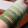 AAA Grade Natural Green Nephrite Long Strand Beads
