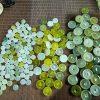 14-31mm Natural Xiu Jade (Serpentine Jade) Peace Donut Beads, DIY Beads