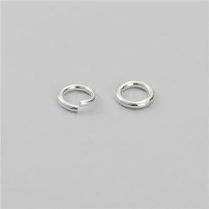 S925 Sterling Silver Open & Closed Jump Rings, Tiny Round Loops, Bracelet Connector Rings