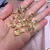5-pieces Natural Citrine Peace Ring Ping An Donut Bead for DIY Jewelry Making