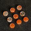 10-pieces Natural Icy Red Nanhong Agate Faceted Disc Spacer Bead DIY Jewelry Accessories
