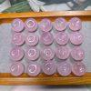5-pieces Natural Madagascar Rose Quartz Chubby Donut Beads for DIY Jewelry Making