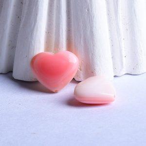 Natural Queen Conch Heart Beads for DIY Jewelry Making