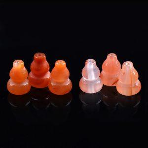 Natural NanHong Agate Gourd Beads for DIY Jewelry Making