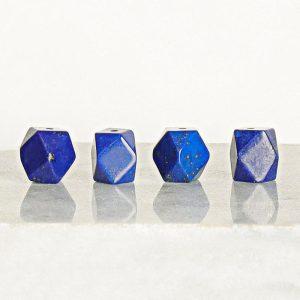 5-pieces Natural Lapis Lazuli Octagonal Spacer Beads for DIY Jewelry Making