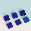 10-pieces Natural Lapis Lazuli Clover Undrilled Bead DIY Jewelry Accessories