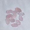 Natural Rose Quartz Double Pointed Prismatic Beads for DIY Jewelry Making