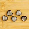 10-pieces Natural Strong Sheen Silver Obsidian Heart Bead DIY Jewelry Accessories