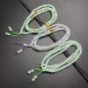 Simple Natural Icy Multicolor Jadeite Round Bead Strand, Necklace and Bracelet Making Accessories