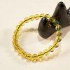 Natural Clean Mexican Blue Amber Round Beaded Bracelet, No Inclusions No Fractures