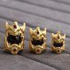 Gold‑Plated S925 Silver Gold‑Swallowing Beast Beads
