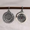 S925 Silver Nine‑Palace Eight‑Trigram Cross Dorje Pendant
