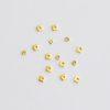 Gold Plated S925 Sterling Silver Square Disc Spacer Bead