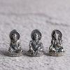 S925 Silver Tibetan‑Style Buddha Pendants: Yellow Jambhala, Green Tara, Medicine Buddha & More