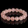 8mm - 14mm round shape 7A natural Madagascar rose quartz beaded bracelet