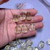 Natural Light Yellow Citrine Freeform Faceted Beads