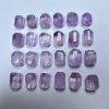 Natural Lavender Amethyst Freeform Faceted Beads