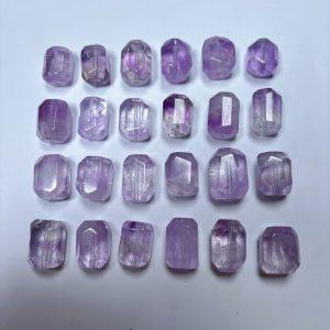 Natural Lavender Amethyst Freeform Faceted Beads