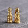 Gold Plated S925 Silver Hollow Floral Cylindrical Spacer Charm Beads DIY Findings