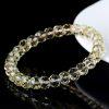 8mm 3A Natural Citrine Faceted Cut Abacus Shape Beaded Bracelet