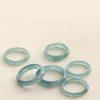 AAA Natural Ice Blue Water Jadeite Plain Band Ring Bead