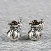 S925 Sterling Silver Fu Character Ancient Coin Small Money Bag Charm