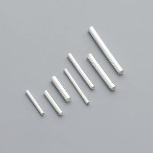 S925 Sterling Silver Smooth Round Tube Spacer Beads