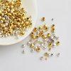 S925 Sterling Silver Laser Cut Round Loose Spacer Beads DIY Findings