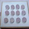 Natural Rose Quartz Auspicious Cloud Engraved Round Bead DIY Jewelry Findings