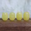 Natural Chicken Fat Yellow Beeswax Amber Barrel Loose Beads